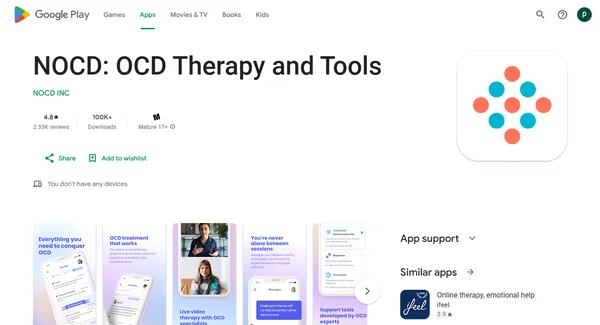 NOCD: OCD Therapy and Tools