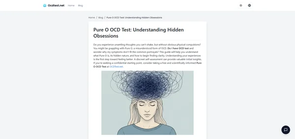 Pure O OCD Test: Understanding Hidden Obsessions