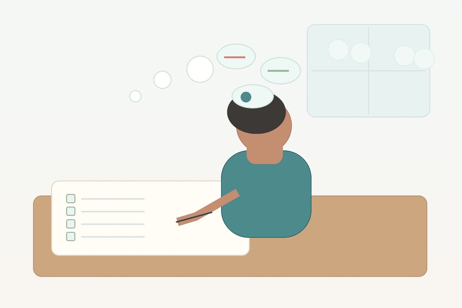 Orang yang merenungkan pola OCD
