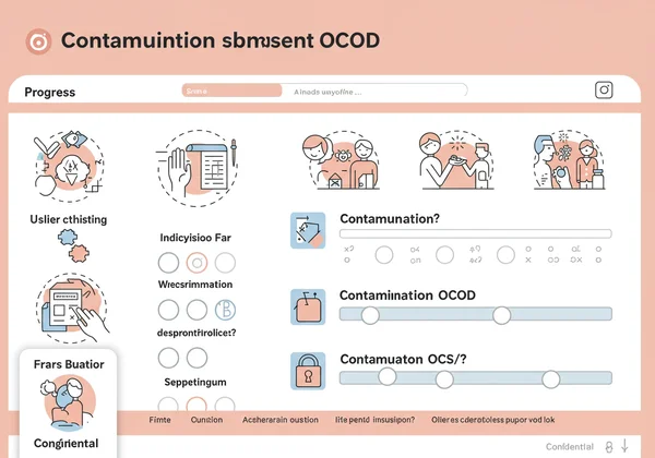 Screenshot of a confidential online OCD self-assessment form.
